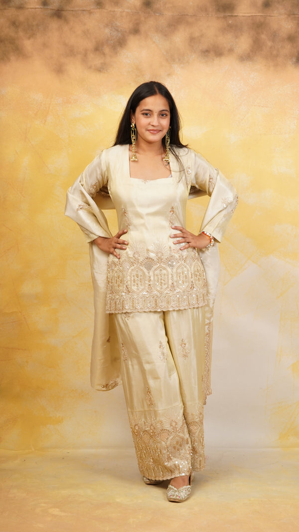 The Mastani Silk Sharara Set